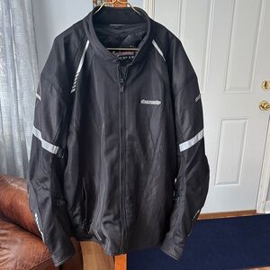 Tour master Men’s Black Performance Riding Jacket with Reflective Accents